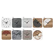 Orologio Clock Tomasella in legno con grafica geometrica