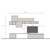 schema misure parete moderna