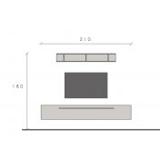 schema misure parete attrezzata