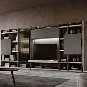 parete moderna grigio scuro