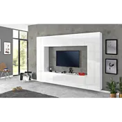 parete sospesa bianco lucido