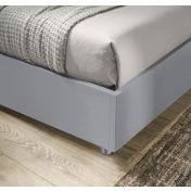 Letto sommier king size, finitura Grigio alluminio