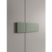 Armadio camera letto con vano tv, Agave e Grigio Seta