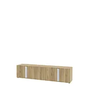 porta tv rovere e bianco
