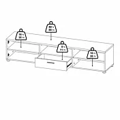 porta tv misure 