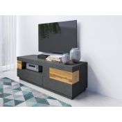 Porta TV  moderno L.160 con 1 anta ribalta e 2 cassetti