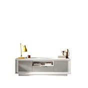 porta tv basso grigio