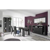 Specchiera orizzontale finitura Nero frassinato, moderna