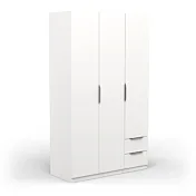 armadio bianco 3 ante con cassetti