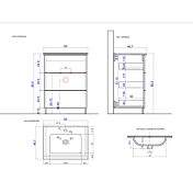 scheda tecnica bagno 63 cm con specchi