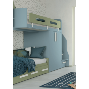 Cameretta bambini Helena in finitura Cadaques e Oliva