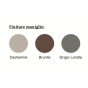 Parete attrezzata moderna Mystic in finitura Noce naturale e Grigio londra 