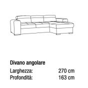 Divano moderno trasformabile Pilatus, divano letto, made in Italy