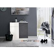 Credenza moderna, 2 ante 1 cassetto, made in Italy