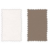 Letto matrimoniale con cassettone in ecopelle bianca con contenitore, Made in Italy