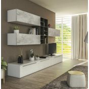 Parete attrezzata moderna  disponibile in diverse finiture, Made in Italy