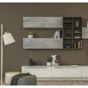 Parete attrezzata moderna di design,  disponibile in diverse finiture, Made in Italy