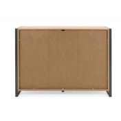 Credenza  Madia industry 2 ante 3 cassetti, Rovere Nodato e struttura in Antracite