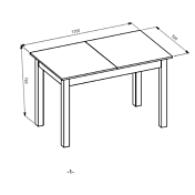 tavolo misure disegni 120 cm