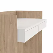 scrivania dotata di due cassetti 