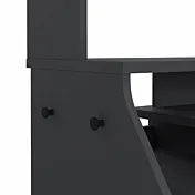 scrivania grigio opaco appendiabiti