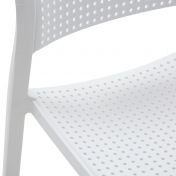 Seduta Sedia da esterno in polipropilene, colore bianco