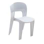 Sedia in polipropilene colore Bianco impilabile