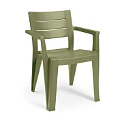 Set di 6 sedie da esterno, 62x79x59 h cm, color Verde, Rosso e Giallo