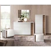 Set Noce naturale e Noce bianco, design moderno