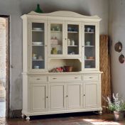 Credenza 4 ante + alzata 4 ante, finitura sabbia