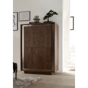 Credenza Moderna, Madia di Design, 4 ante in finitura Cognac