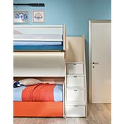 Letto a soppalco con passerella e 3 posti letto, Moretti Compact KC504