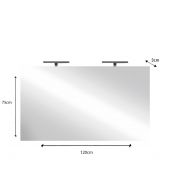 specchiera bagno 120 cm