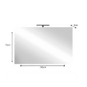 specchiera bagno 100 cm