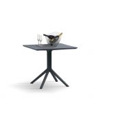 Tavolino quadrato 80 x 80 da esterno, color grigio antracite