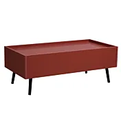 tavolino da salotto rosso
