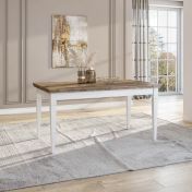 Tavolo L.160 allungabile finitura bianco frassinato e rovere 