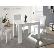 Tavolo quadrato moderno in finitura  bianco lucido 