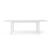 Tavolo allungabile moderno, in legno, bianco frassinato