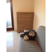 Credenza alta Rovere Cadiz con maniglia a gola