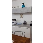 Credenza Bianco opaco con 3 ante cemento