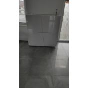 Pratica Madia credenza alta 4 ante bianco lucido