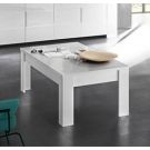 Tavolino moderno e di design, bianco lucido