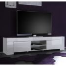 Porta TV 2 porte moderno e di design, bianco lucido