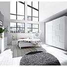 Camera da letto completa moderna in finitura bianco opaco armadio 220x210
