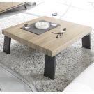 Tavolino moderno, di design, "Wood" Sherwood Oak 86x86 cm