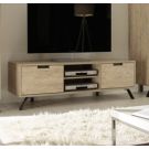Mobili porta tv alti, porta tv "Wood" Moderno di Design, 156x51 cm
