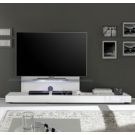 Mobile porta TV Moderno di Design, Bianco Lucido