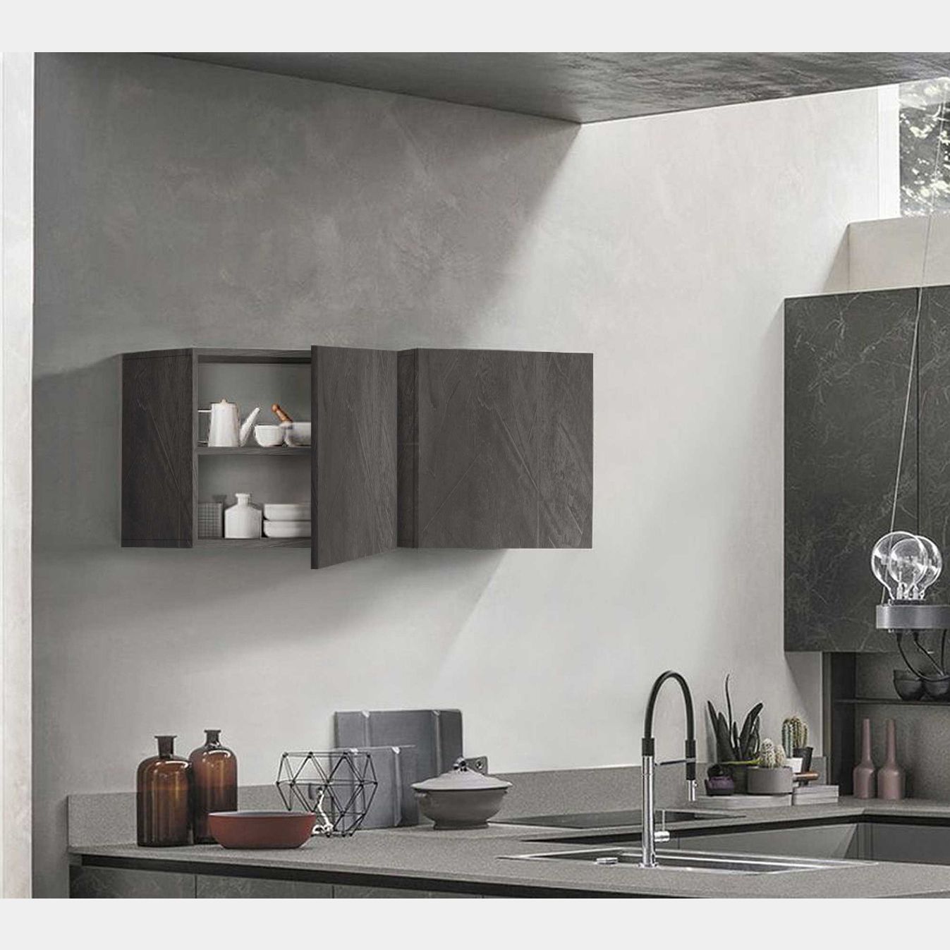 Pensile Da Cucina Con Ripiano Bianco - Sky A - 60 Cm in vendita online