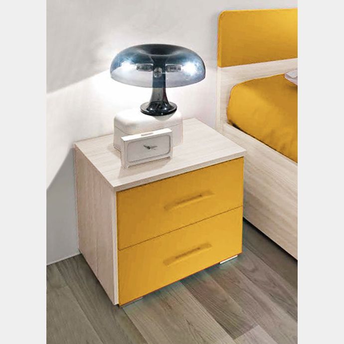 Comò moderno, Made in Italy, Mobiletto per Soggiorno e Camera, Credenza 4  cassetti, cm 98x40h82, colore Bianco lucido